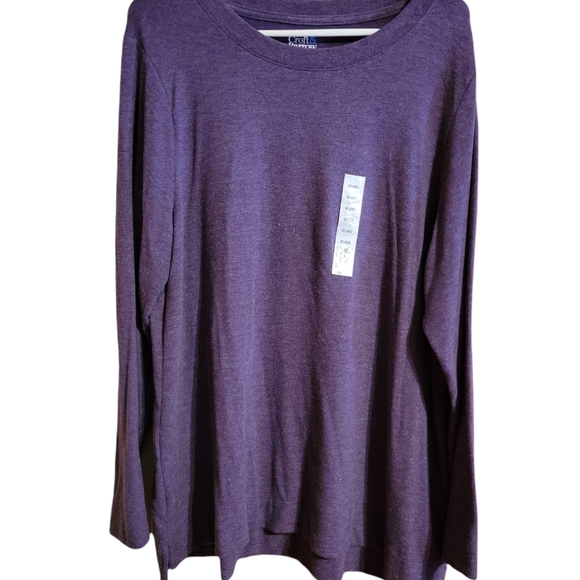 Nwt Croft & Barrow long sleeve top - Picture 1 of 3